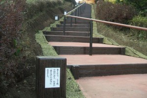 大野岳の茶寿階段
